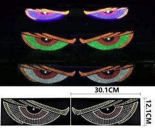 YEUX DU DIABLE LUMINEUX (rouge-orange-VERT) – Image 2