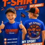 😊 !!! NOUVEAU !!! 😊 T-SHIRT VOLENBACK TEAM Enfant taille 12/13 ans