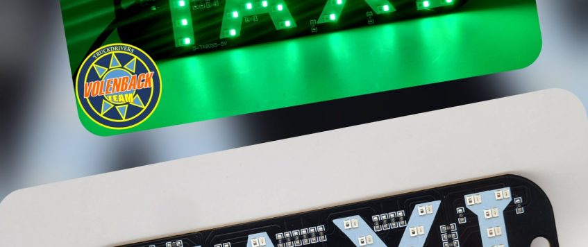lampe décorative TAXI ROUGE-VERT LED – USB