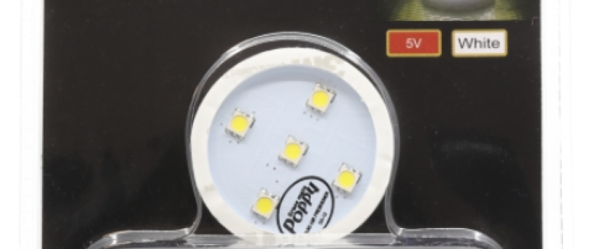 SOCLE LUMINEUX « USB » BLANC Poppy